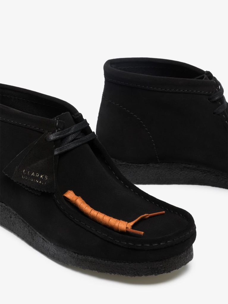 Black Wallabee Suede Boots
