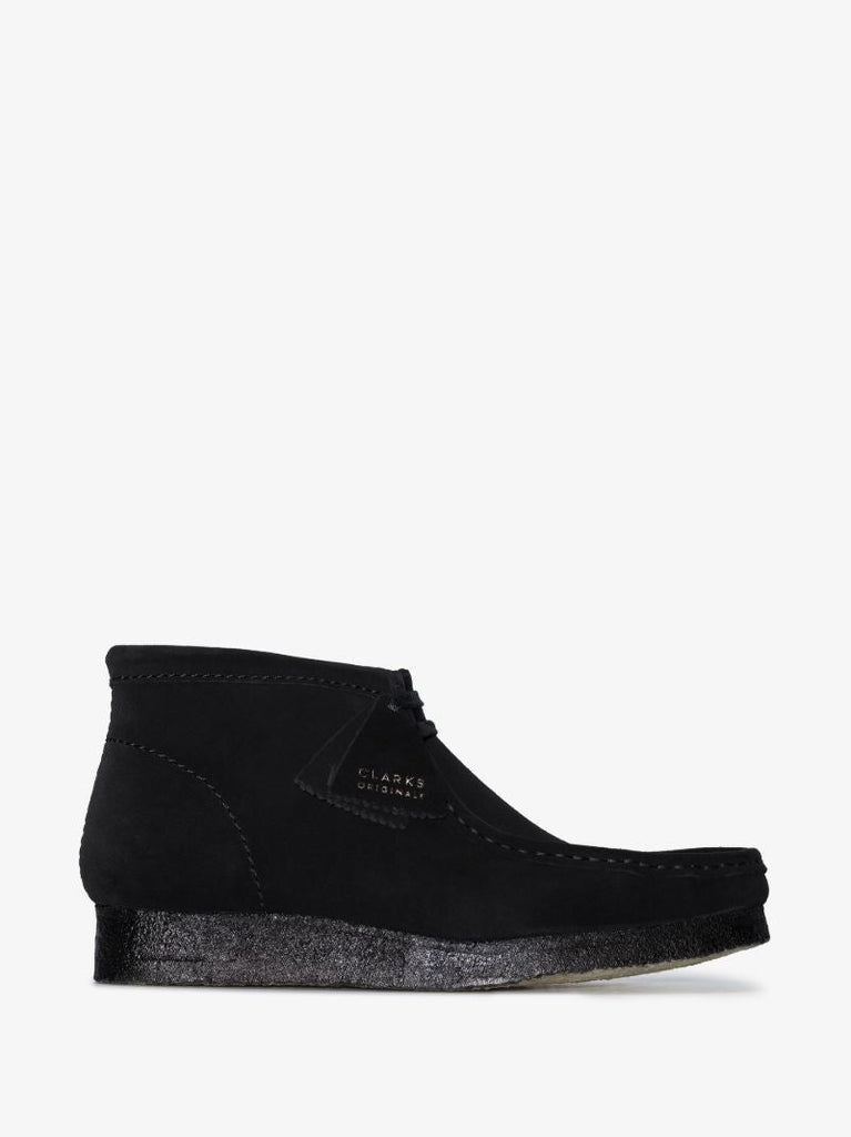 Black Wallabee Suede Boots