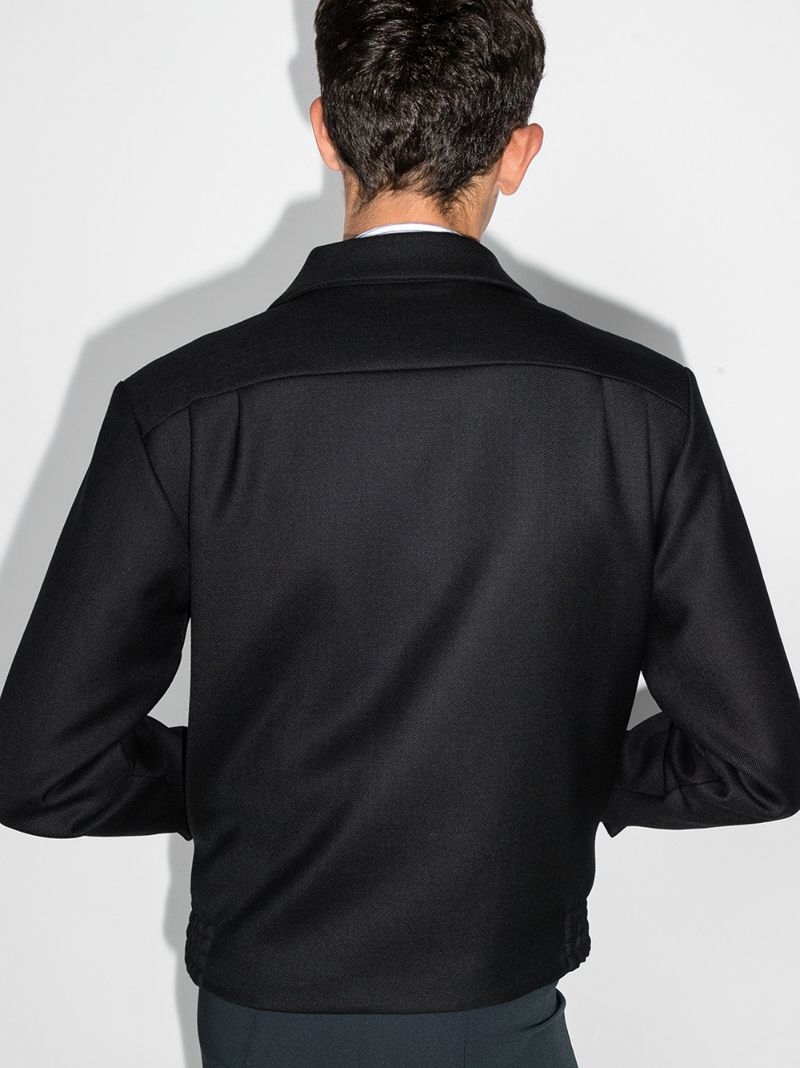 Black Twill Shirt Jacket