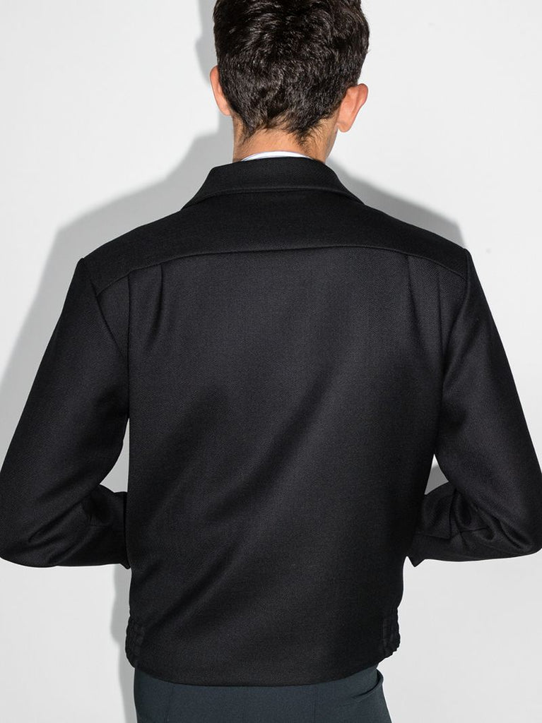 Black Twill Shirt Jacket