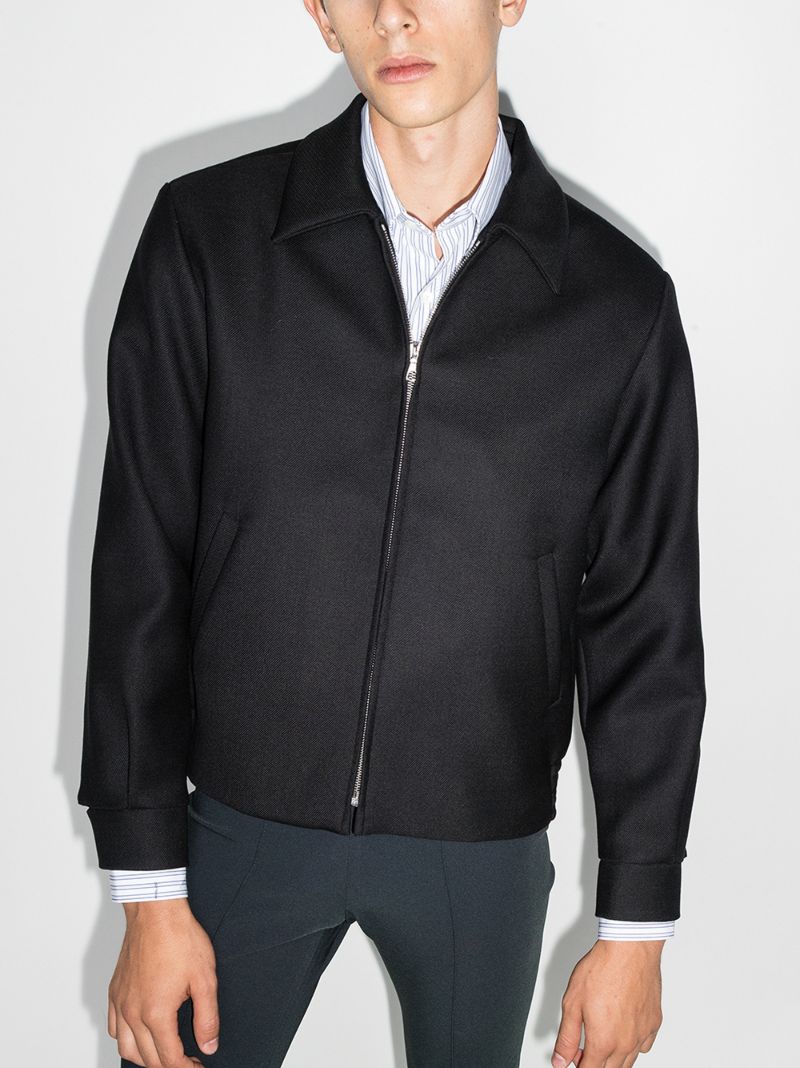 Black Twill Shirt Jacket