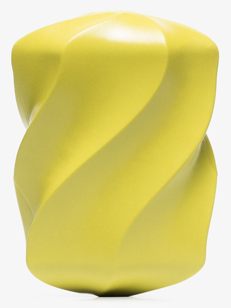 Green the Whirl Leather Clutch Bag