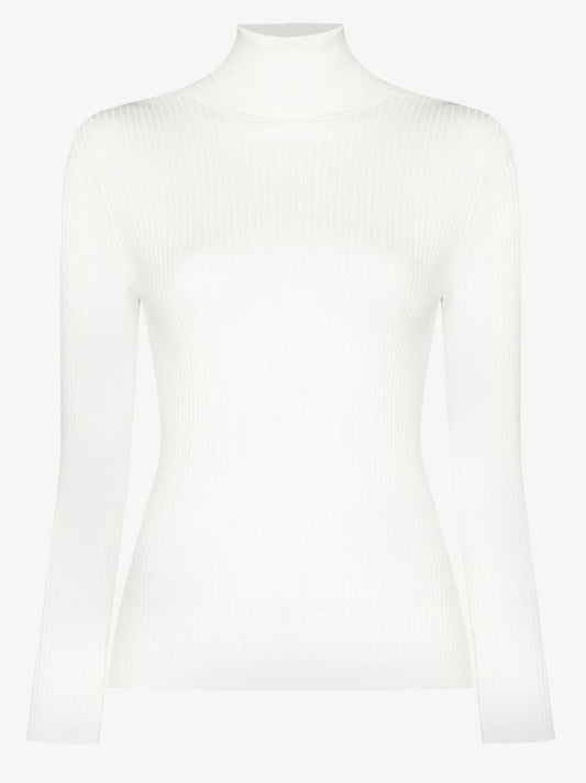 White Ancelle Roll-neck Sweater