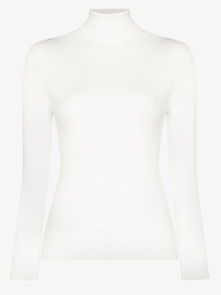White Ancelle Roll-neck Sweater