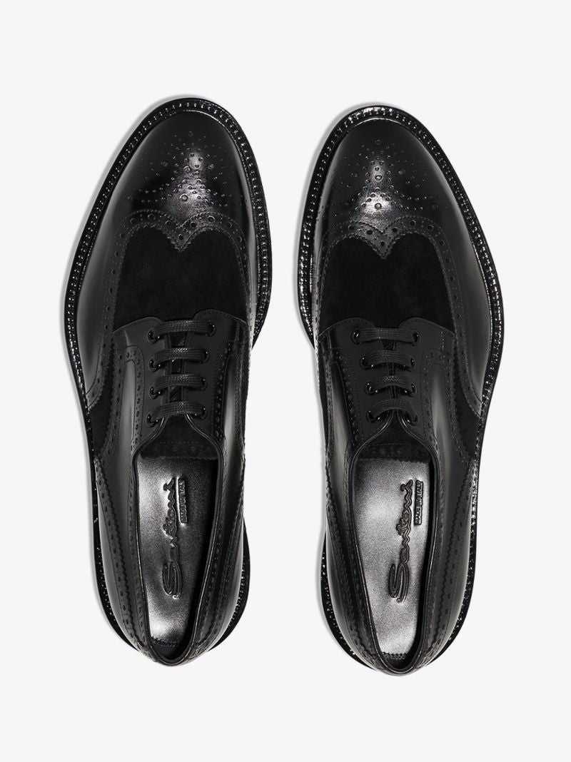Black Leather Brogues