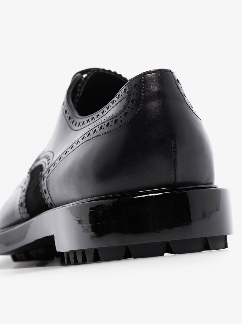 Black Leather Brogues