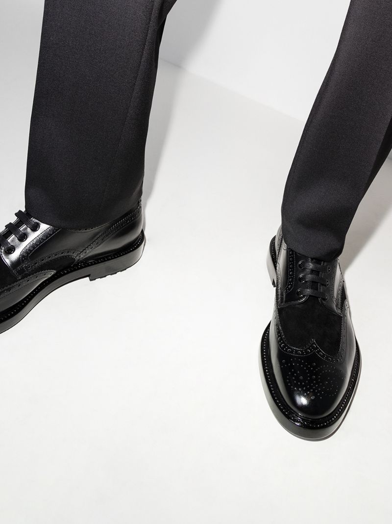 Black Leather Brogues