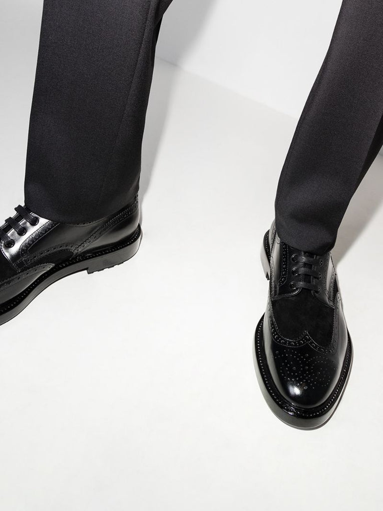 Black Leather Brogues