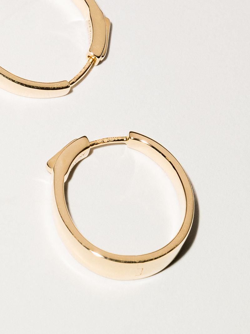 18k Yellow Gold Meryl Hoop Earrings