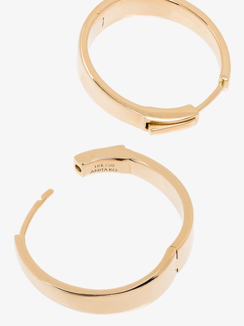 18k Yellow Gold Meryl Hoop Earrings