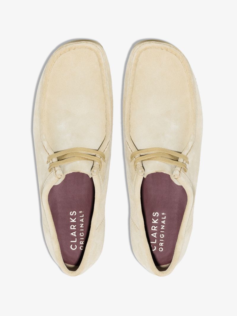 Neutral Wallabee Suede Shoes