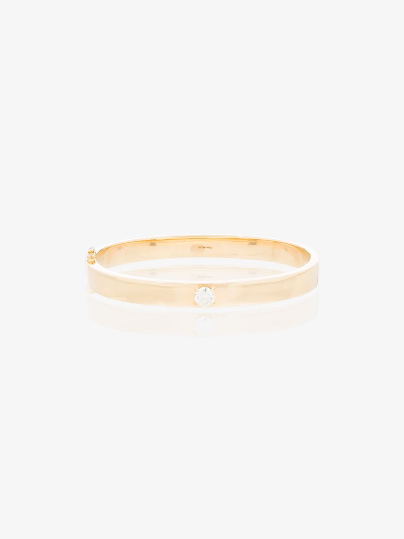 18kt Yellow Gold Oval Diamond Bracelet