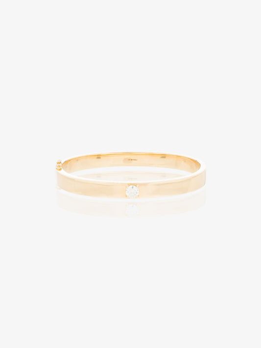 18kt Yellow Gold Oval Diamond Bracelet