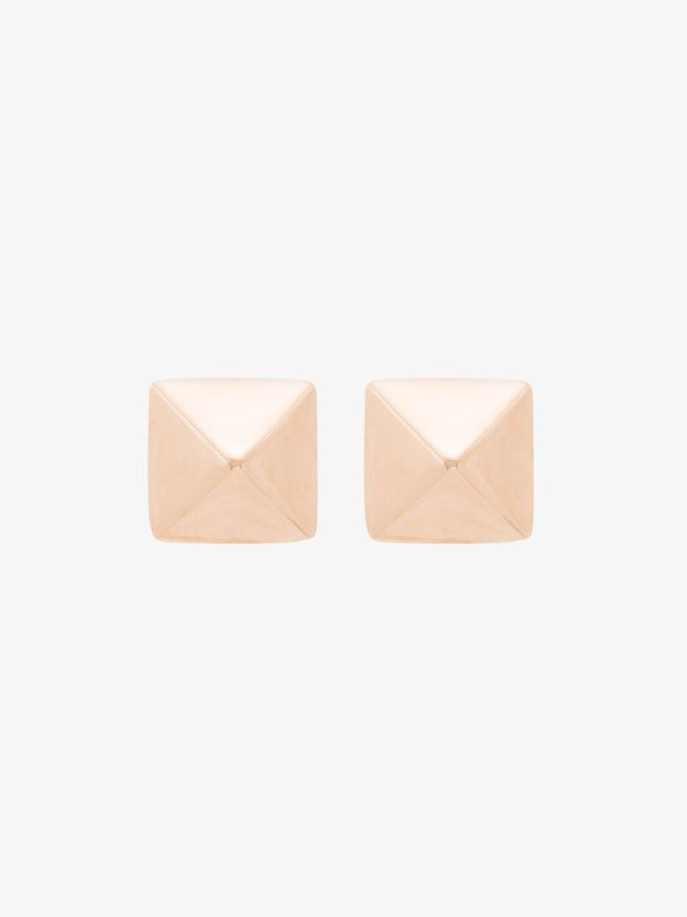 14k Rose Gold Spike Stud Earrings