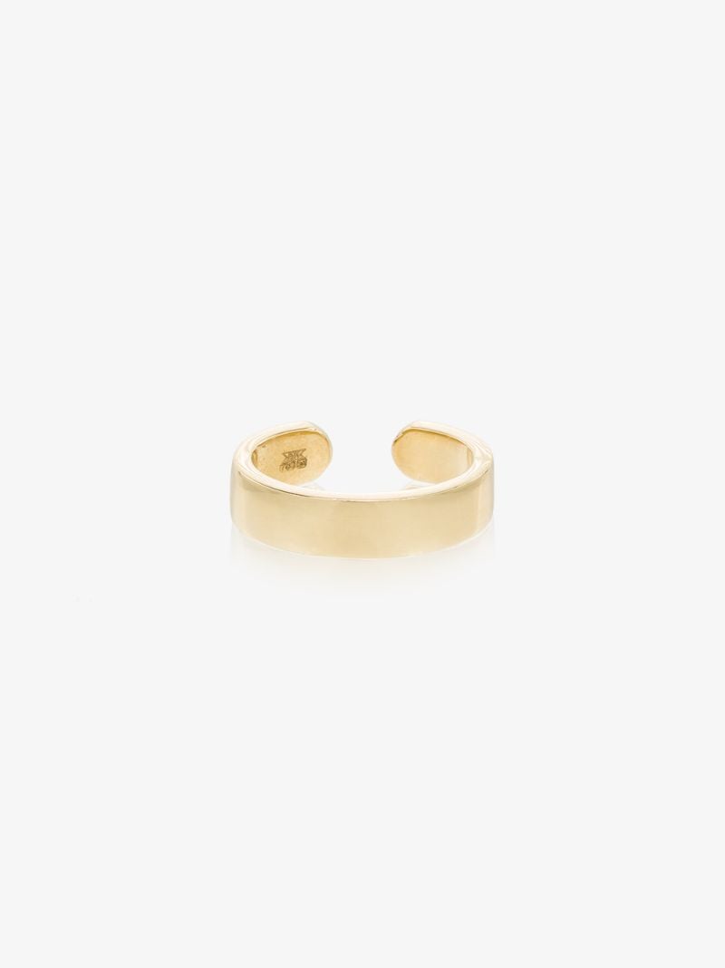18k Yellow Gold Double Row Ear Cuff