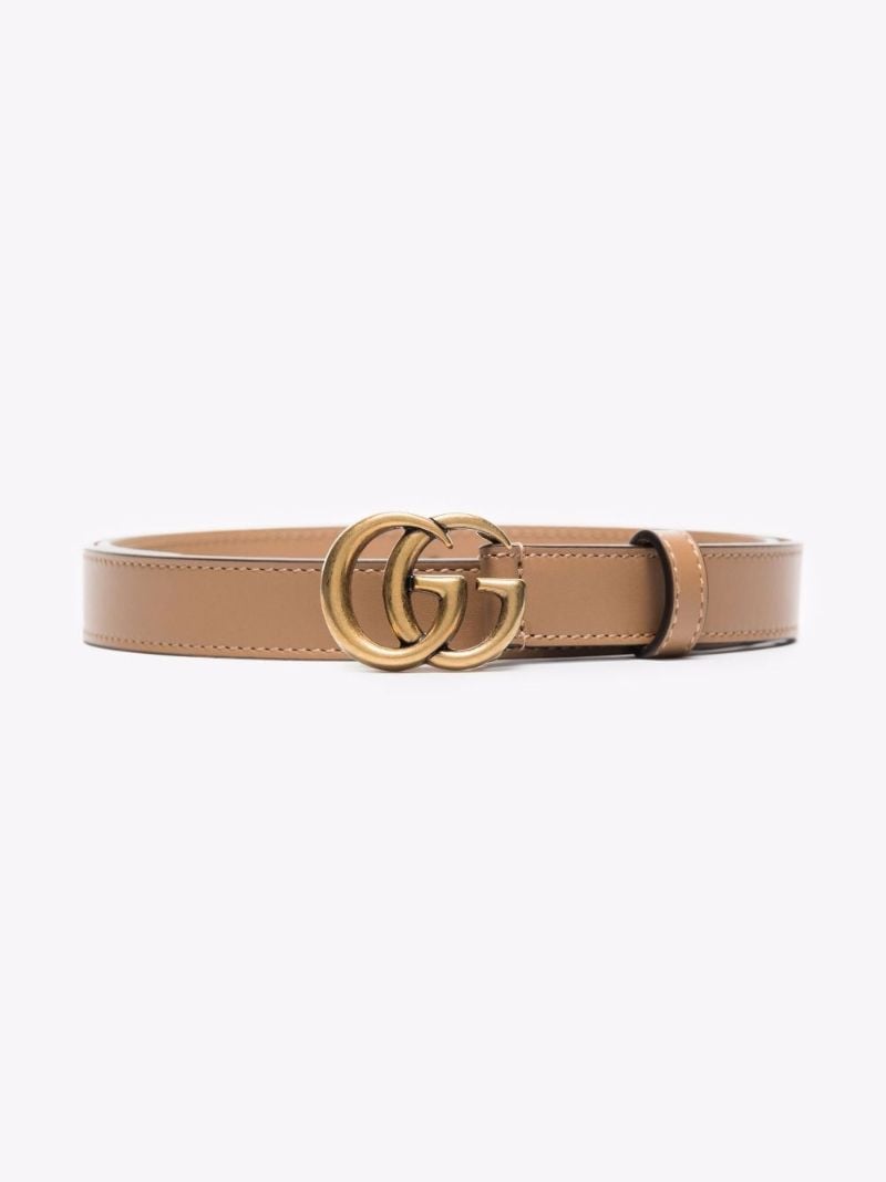 Neutral Marmont Gg Leather Belt