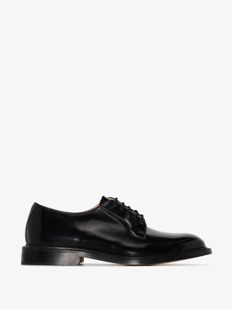 Black Robert Bookbinder Leather Derby Shoes