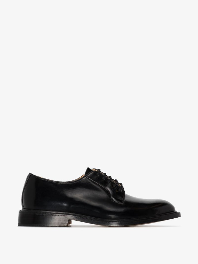 Black Robert Bookbinder Leather Derby Shoes