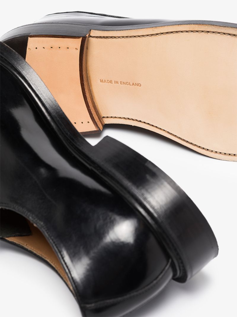 Black Robert Bookbinder Leather Derby Shoes