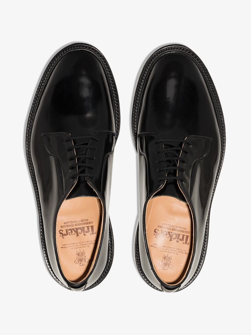 Black Robert Bookbinder Leather Derby Shoes