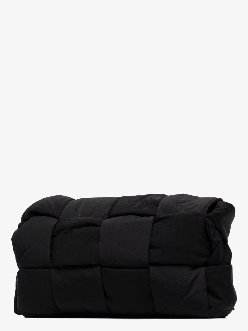 Black Cassette Padded Messenger Bag