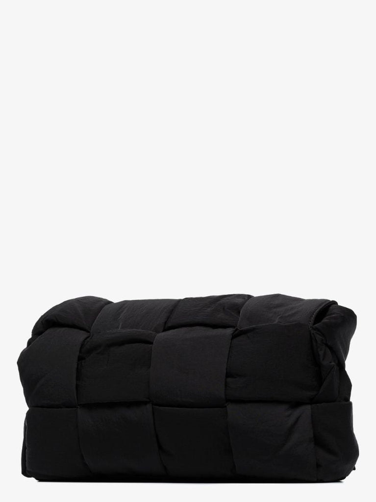 Black Cassette Padded Messenger Bag