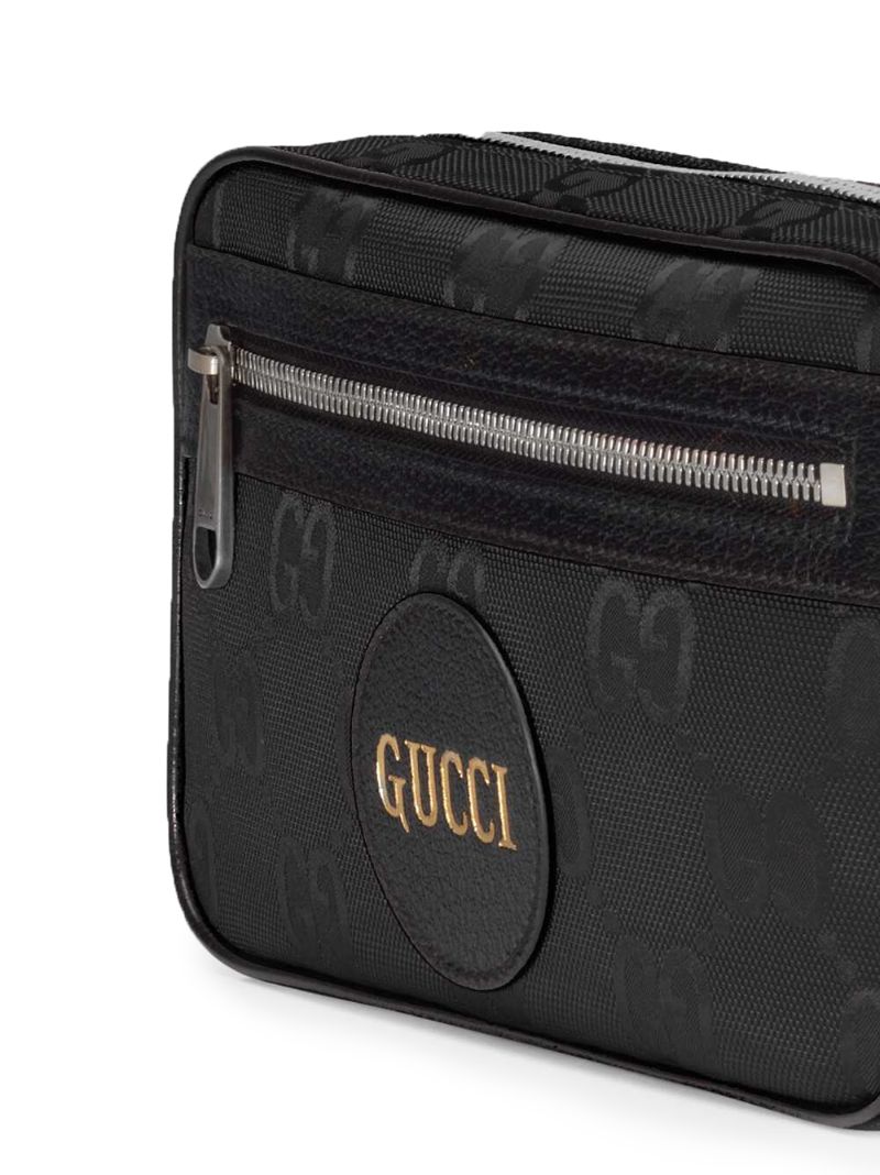 Black Off the Grid Canvas Cross Body Bag