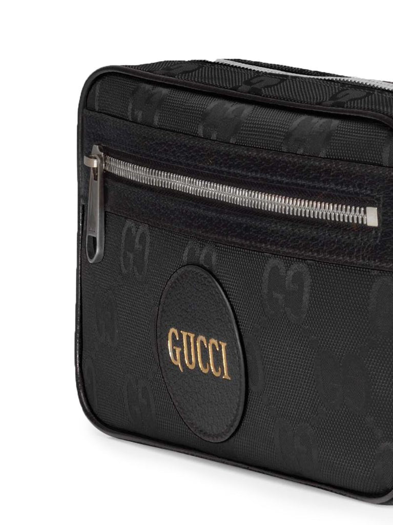 Black Off the Grid Canvas Cross Body Bag