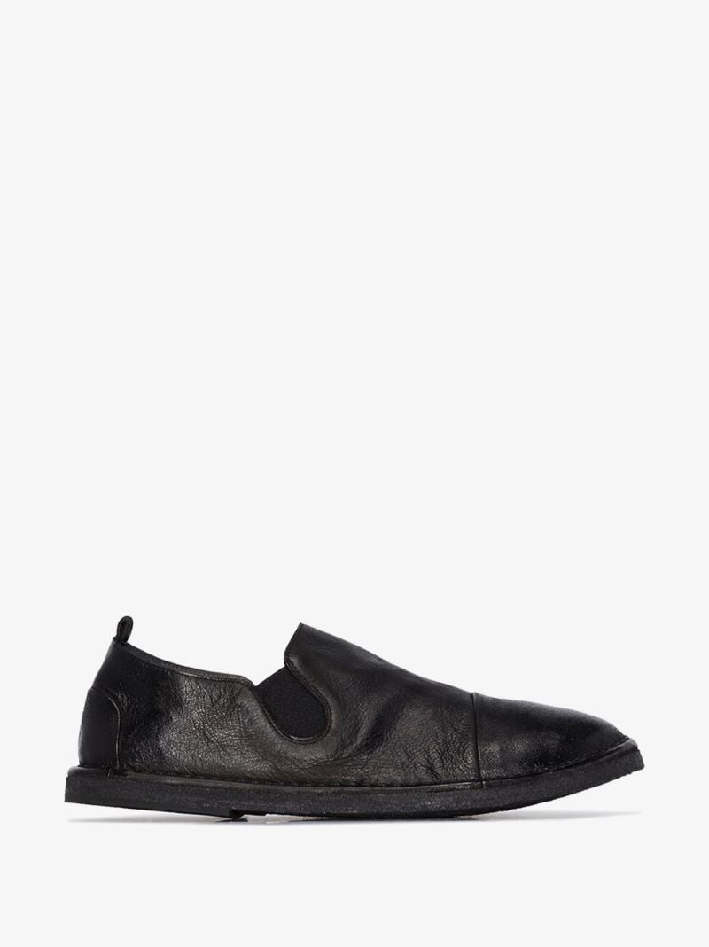 Black Parellara Leather Loafers