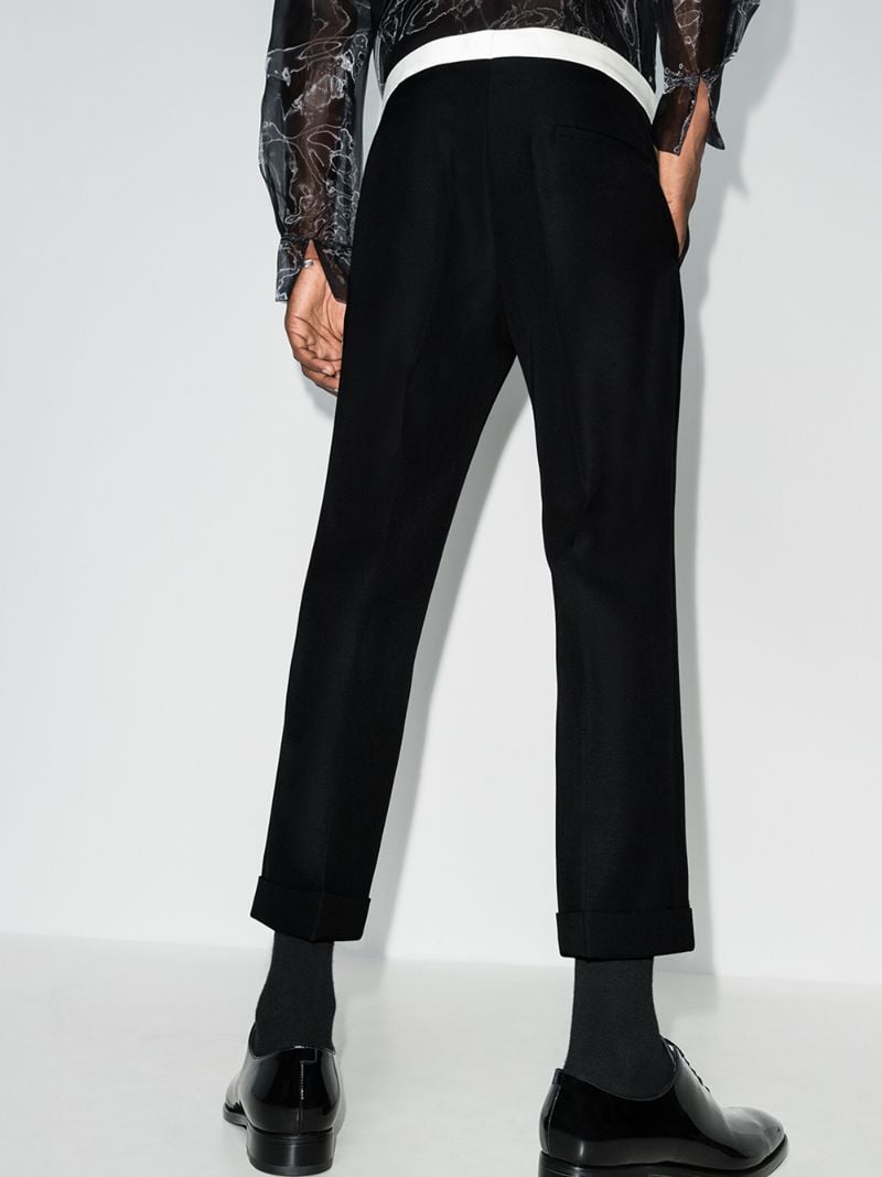 Cropped Tailored Trousers