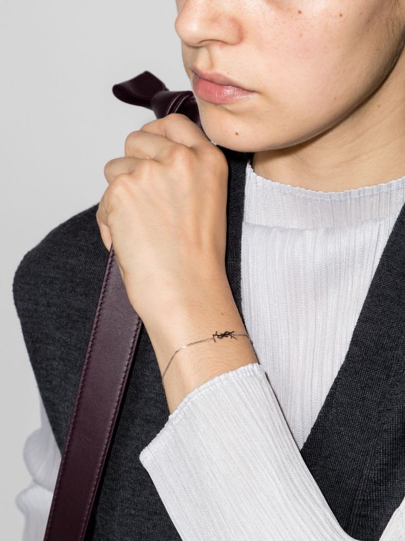 Silver-tone Opyum Monogram Bracelet