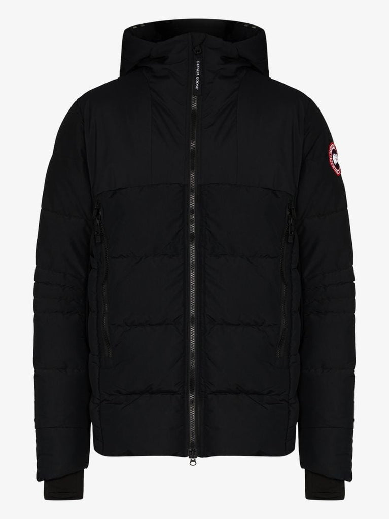 Black HybridgeÃ_x0082_Â® Hooded Quilted Coat