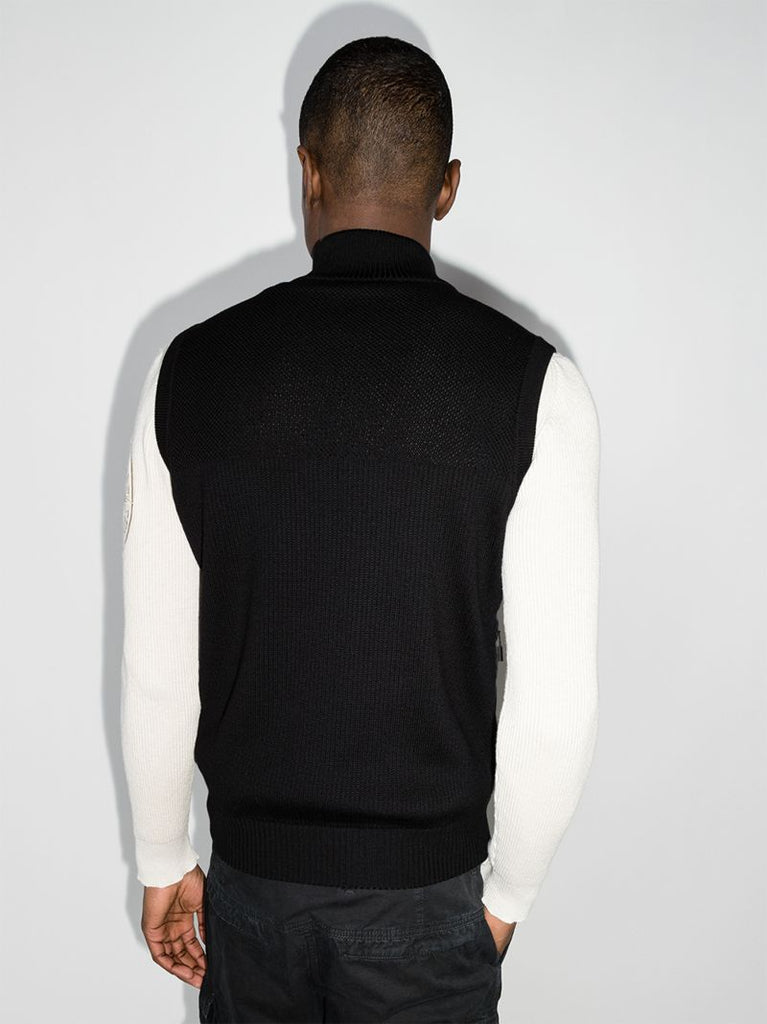 Hybridge Knit Padded Gilet
