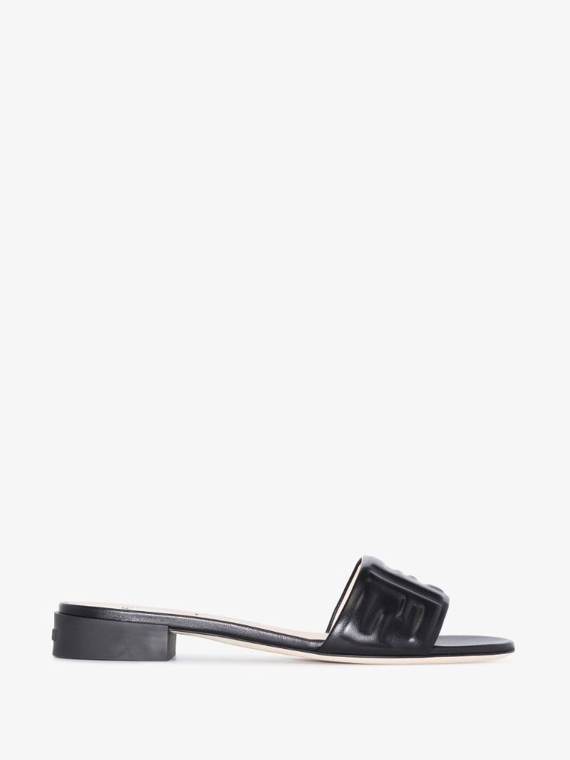 Black Signature 25 Leather Sandals
