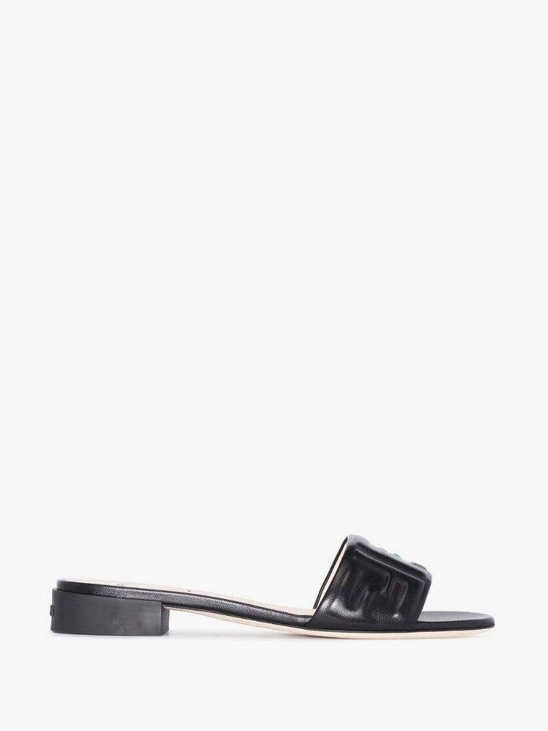 Black Signature 25 Leather Sandals