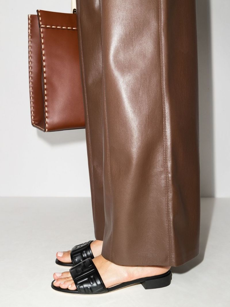 Black Signature 25 Leather Sandals