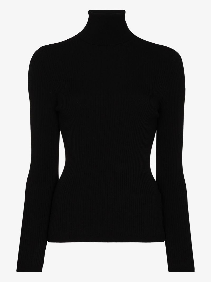 Black Ancelle Roll-neck Sweater
