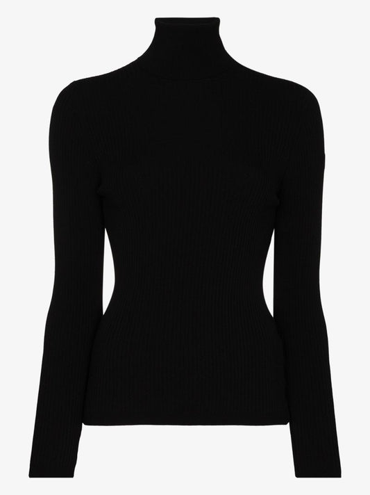 Black Ancelle Roll-neck Sweater