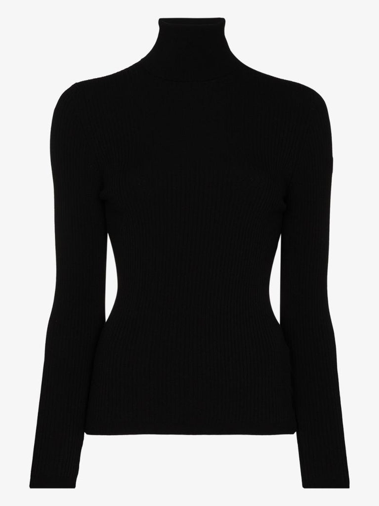 Black Ancelle Roll-neck Sweater