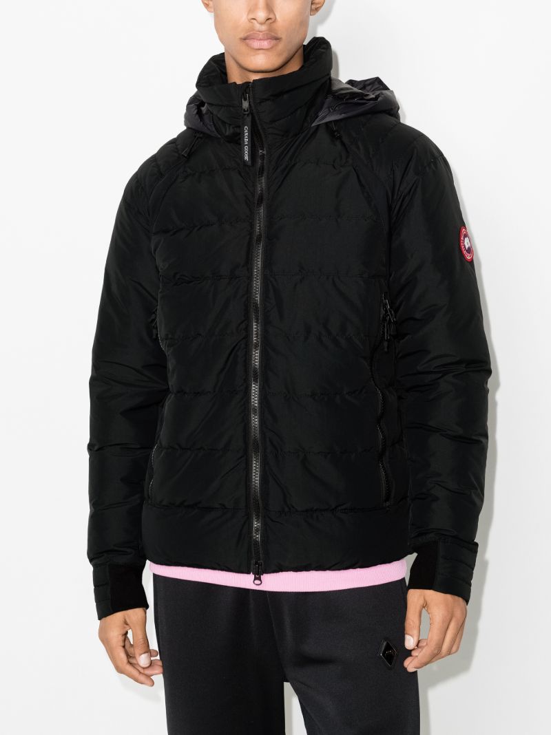 Black HybridgeÃ_x0082_Â® Base Hooded Jacket