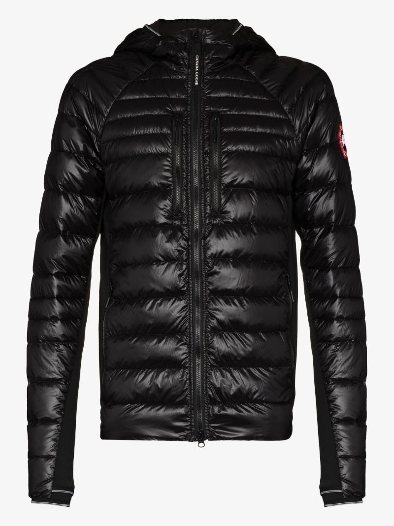 Black HybridgeÃ_x0082_Â® Lite Hooded Quilted Jacket