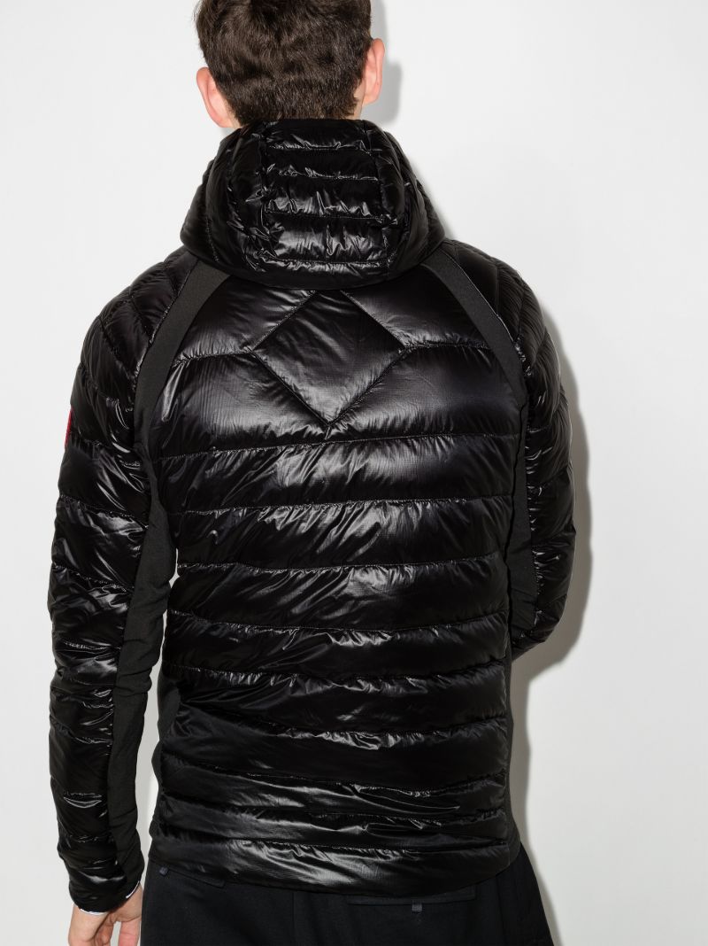 Black HybridgeÃ_x0082_Â® Lite Hooded Quilted Jacket