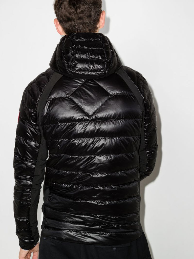 Black HybridgeÃ_x0082_Â® Lite Hooded Quilted Jacket
