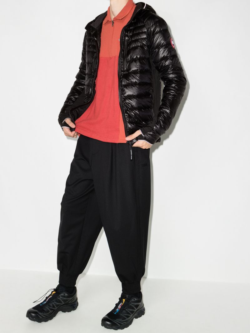 Black HybridgeÃ_x0082_Â® Lite Hooded Quilted Jacket