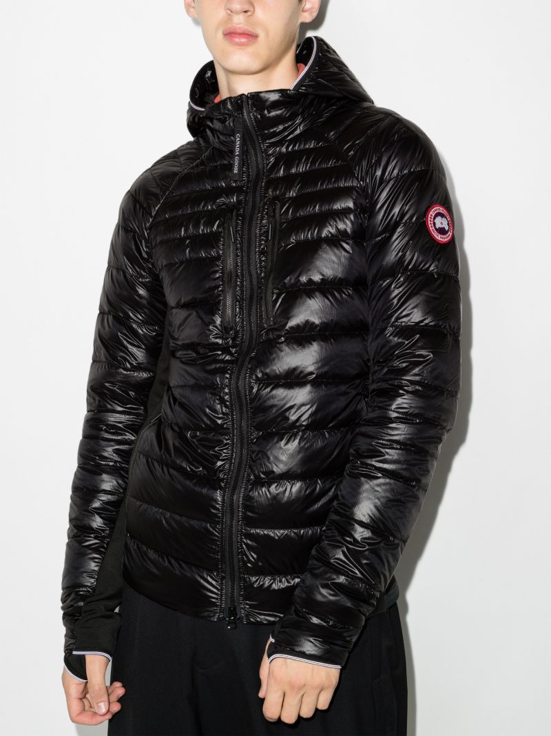 Black HybridgeÃ_x0082_Â® Lite Hooded Quilted Jacket