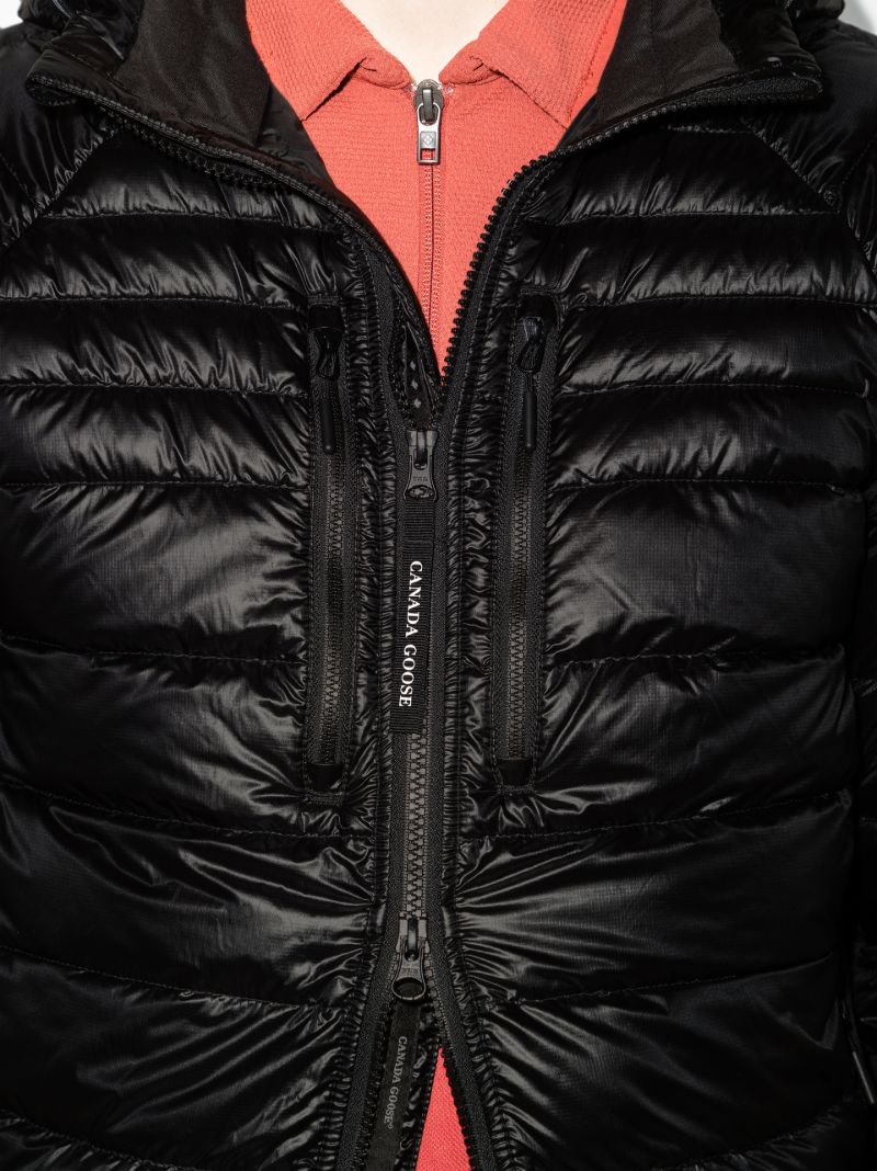 Black HybridgeÃ_x0082_Â® Lite Hooded Quilted Jacket