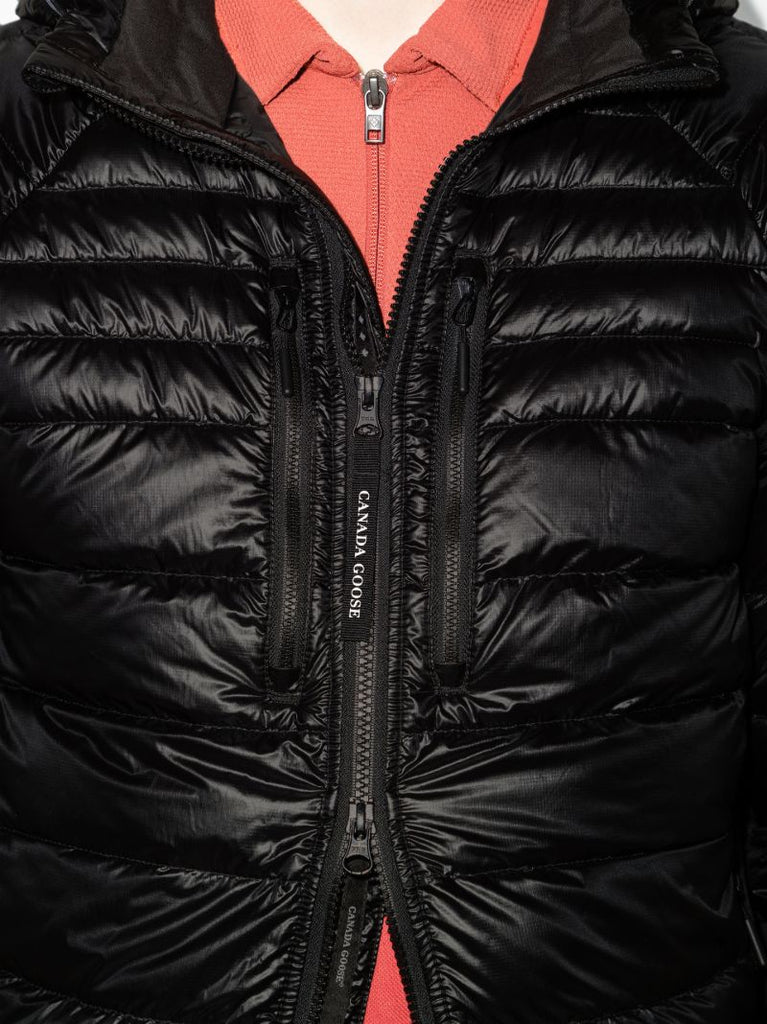 Black HybridgeÃ_x0082_Â® Lite Hooded Quilted Jacket