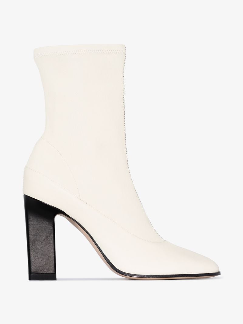 Neutral Lesly 100 Leather Ankle Boots
