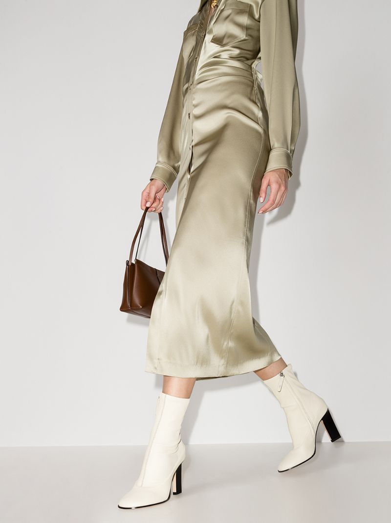 Neutral Lesly 100 Leather Ankle Boots