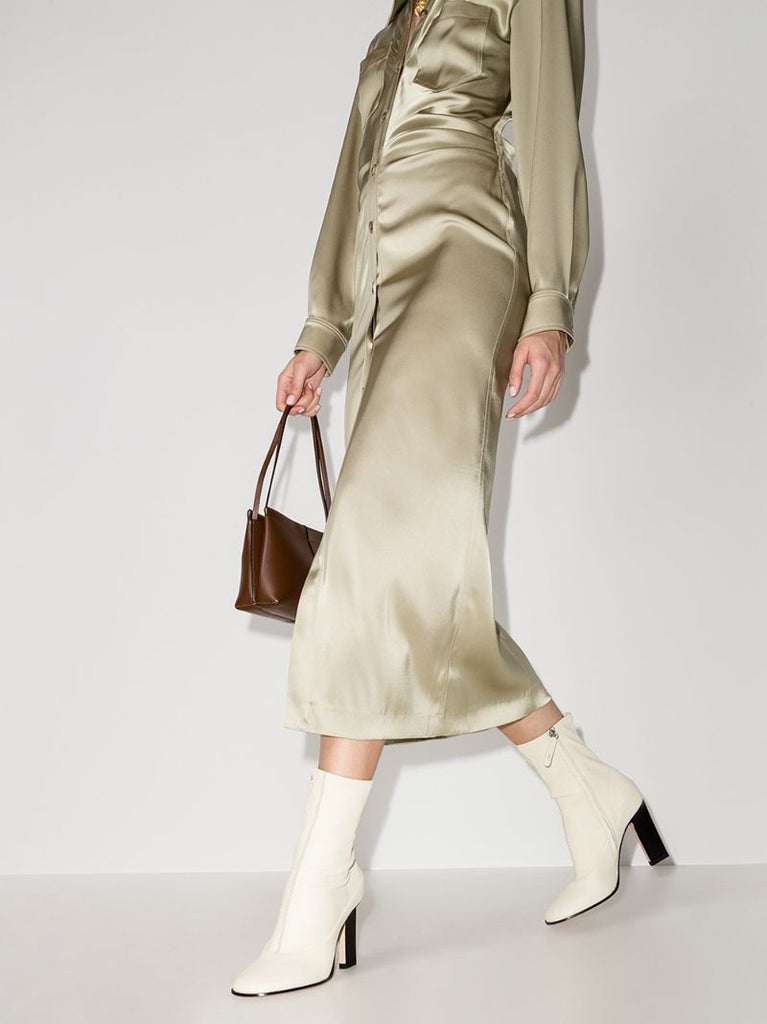 Neutral Lesly 100 Leather Ankle Boots